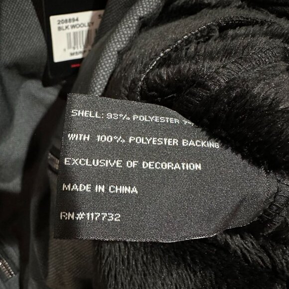 ZeroXposur Black Wooly Gray Full Zip Hooded Jacket XL Womens Fuzzy Winter Fall - Picture 4 of 5